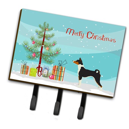 Carolines Treasures Basenji Christmas Tree Leash or Key Holder CK3517TH68